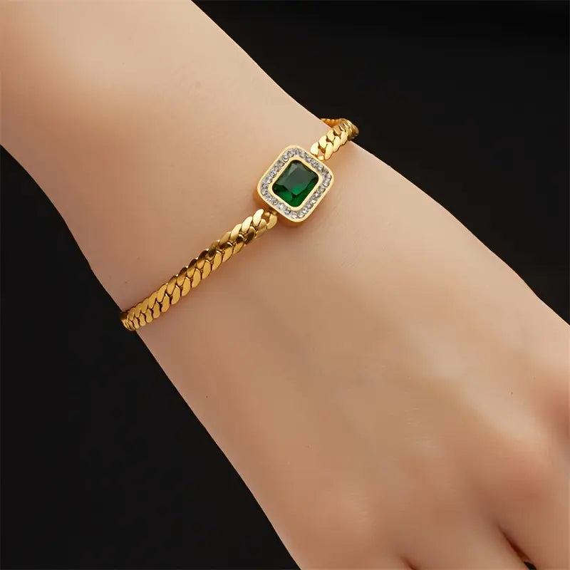 Joana Verdant Bracelet with Emerald