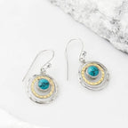 Boho Saturn Earrings in Turquoise