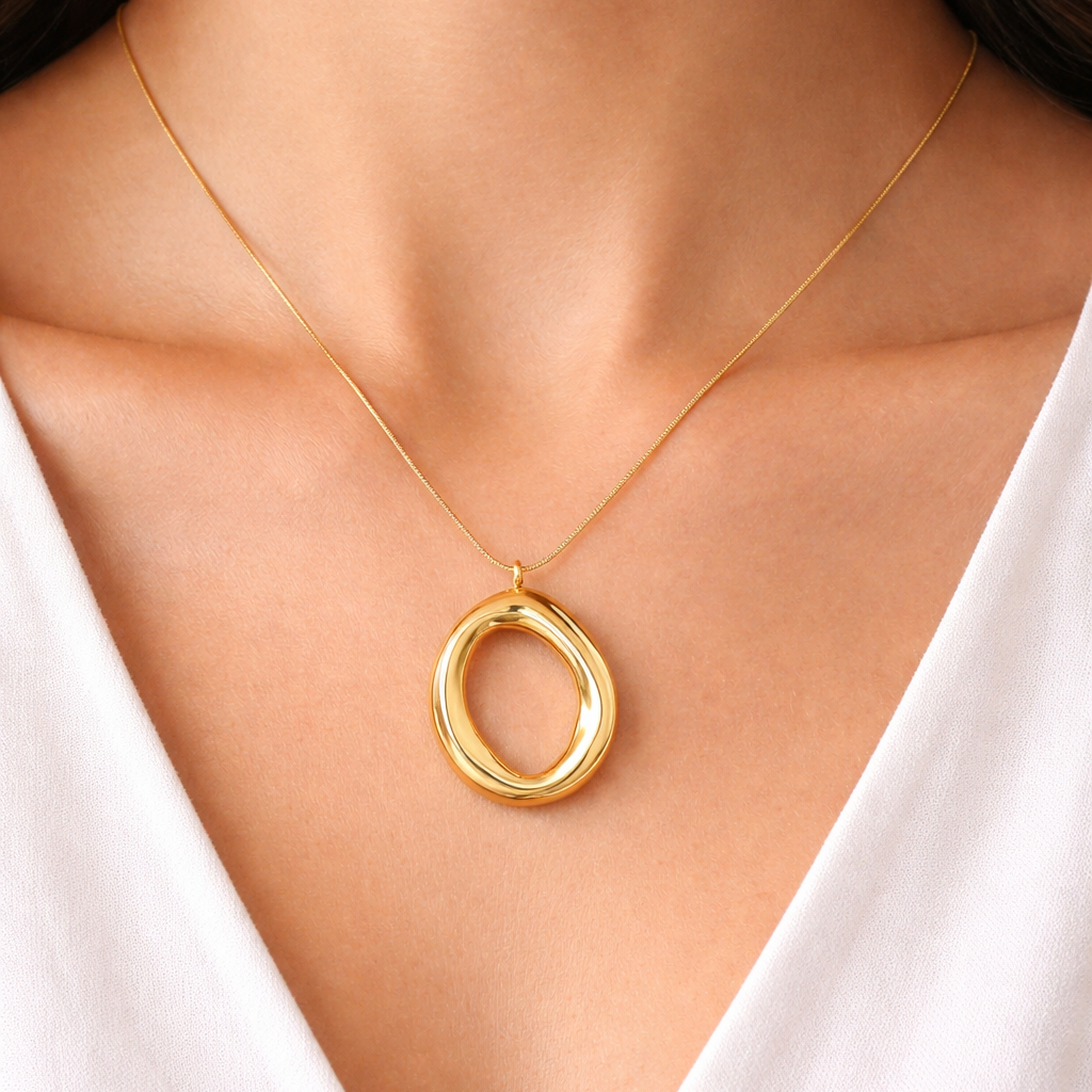 Oval Pendant Necklace