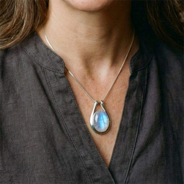 Vintage White Opal Necklace