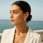 Enamel Morning Waters Earrings