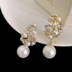 Elegant Flower Pearl Earrings