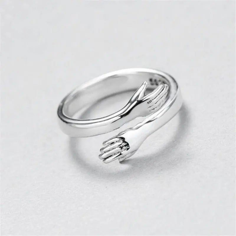 Adjustable Hug Ring in Silver