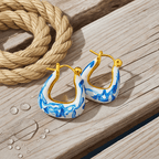 Wave Feather Earrings