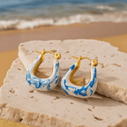 Wave Feather Earrings