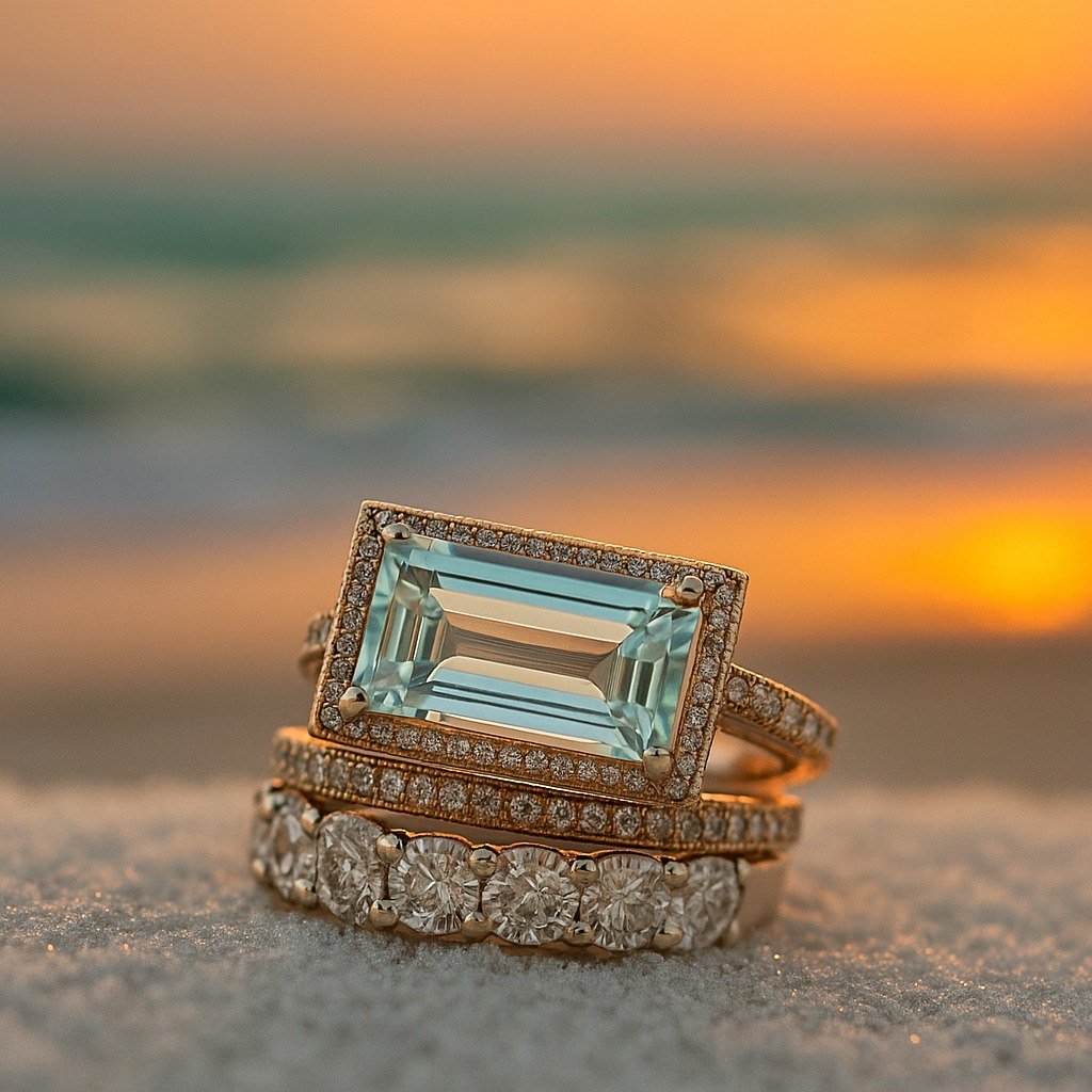 Sea Mermaid Ring Set
