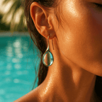 Sea Tears in Glass Earrings