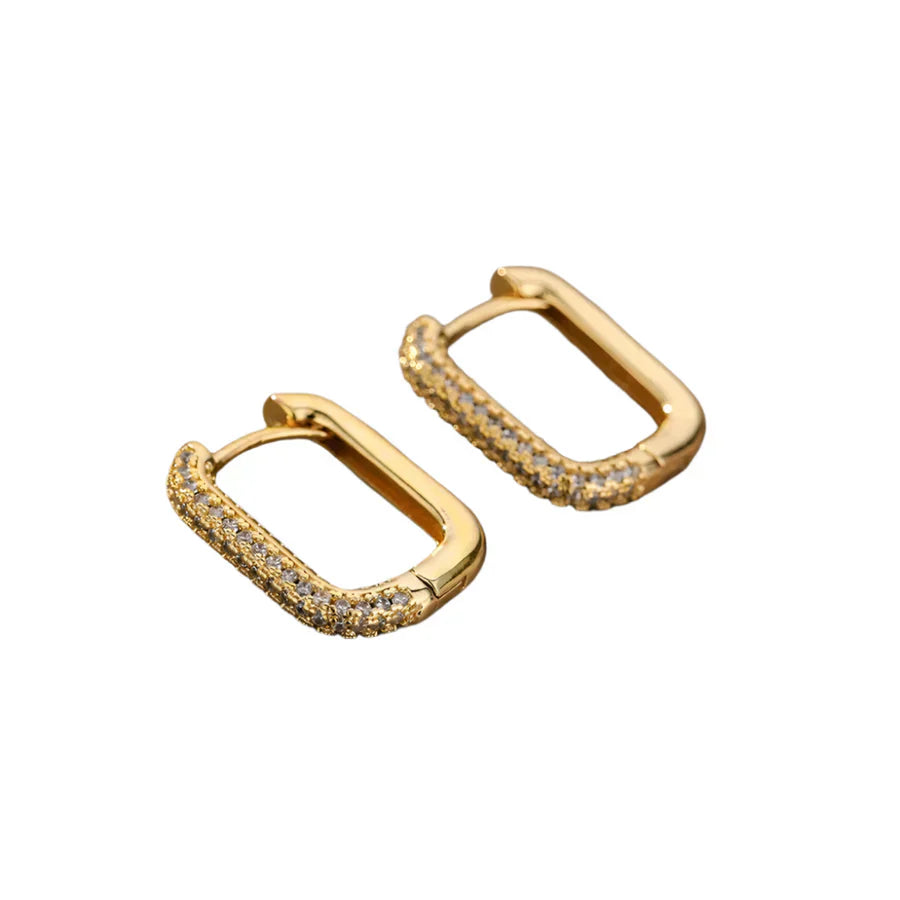 Square and Circular Earrings Valerie