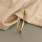 Rigid Infinity Bracelet with Exclusive Crystals