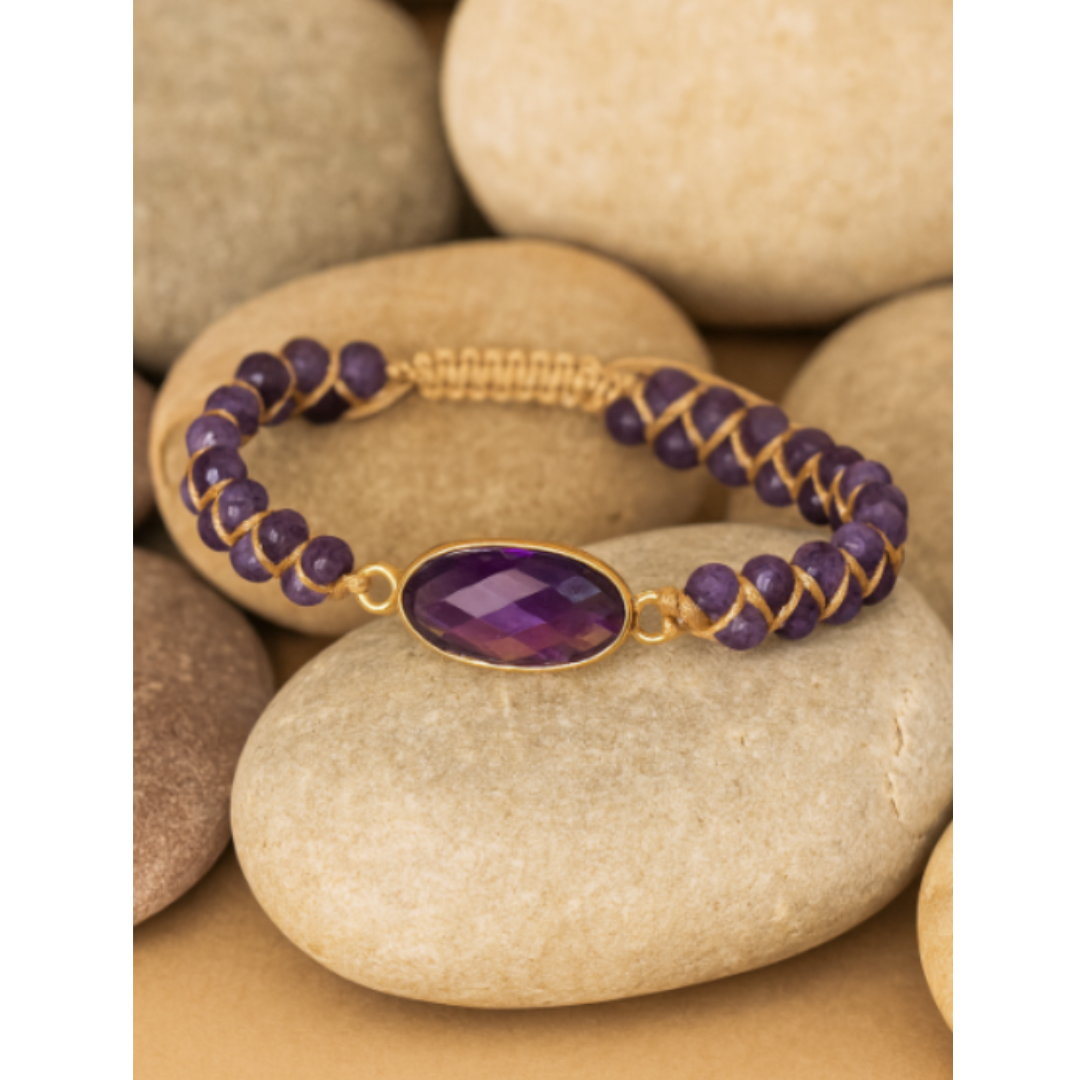 Elegant Amethyst Bracelet
