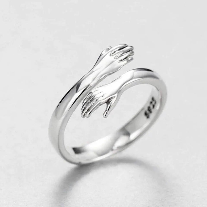 Adjustable Hug Ring in Silver
