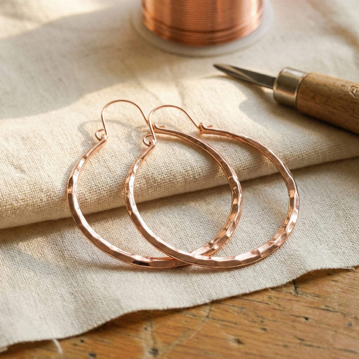 Olivia's Willow Copper Earrings