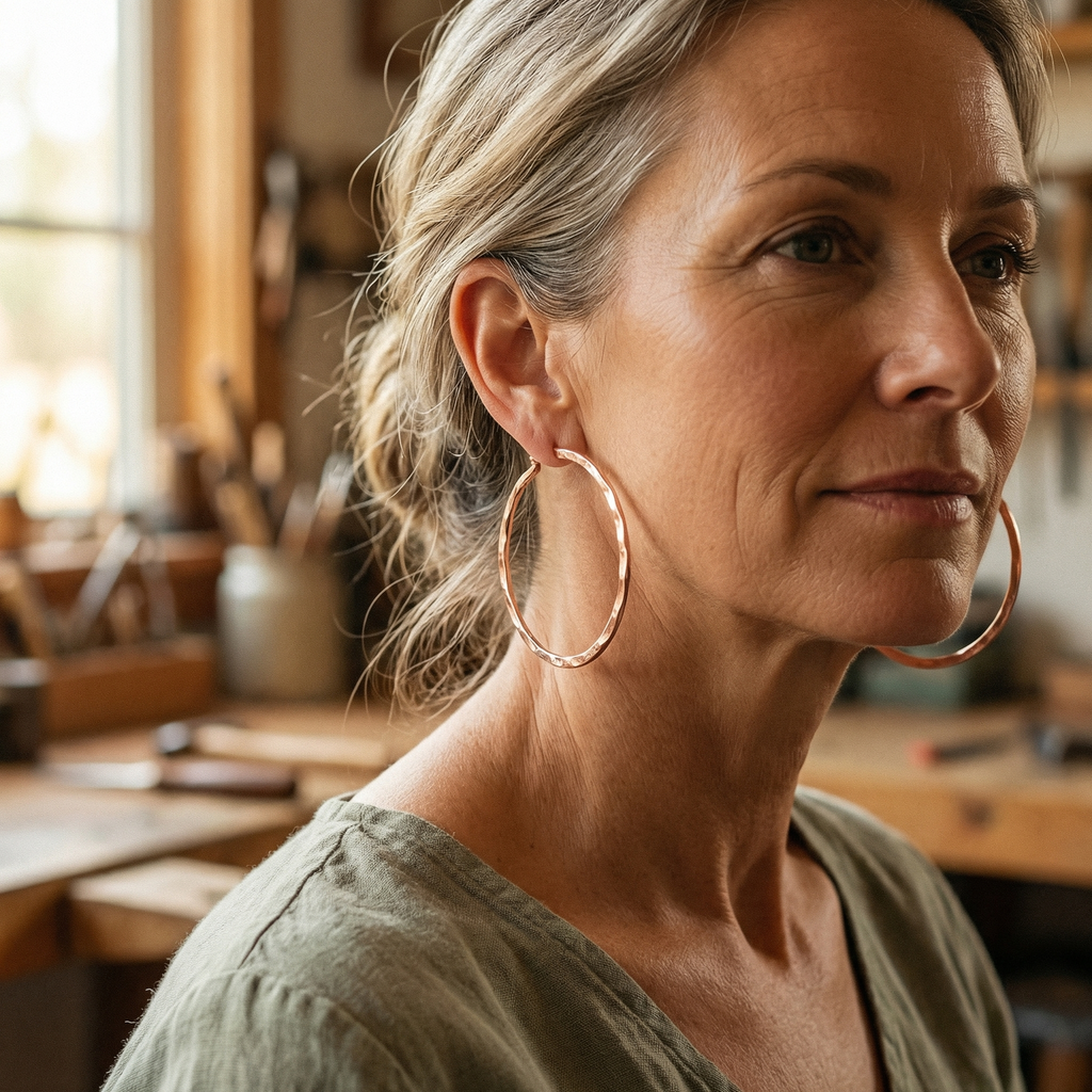 Olivia's Willow Copper Earrings