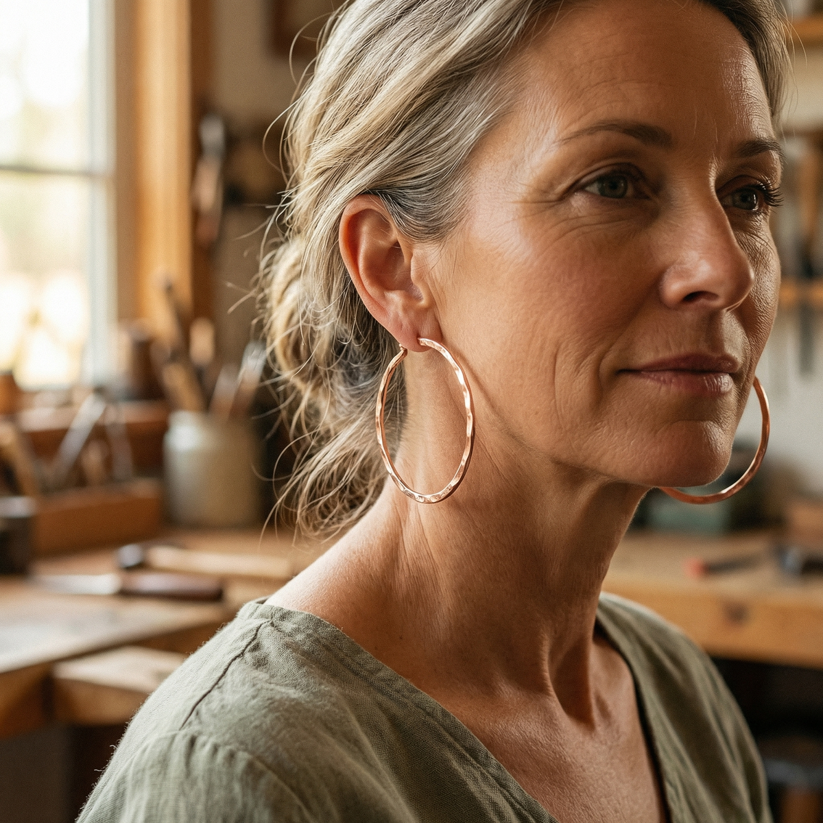 Olivia's Willow Copper Earrings