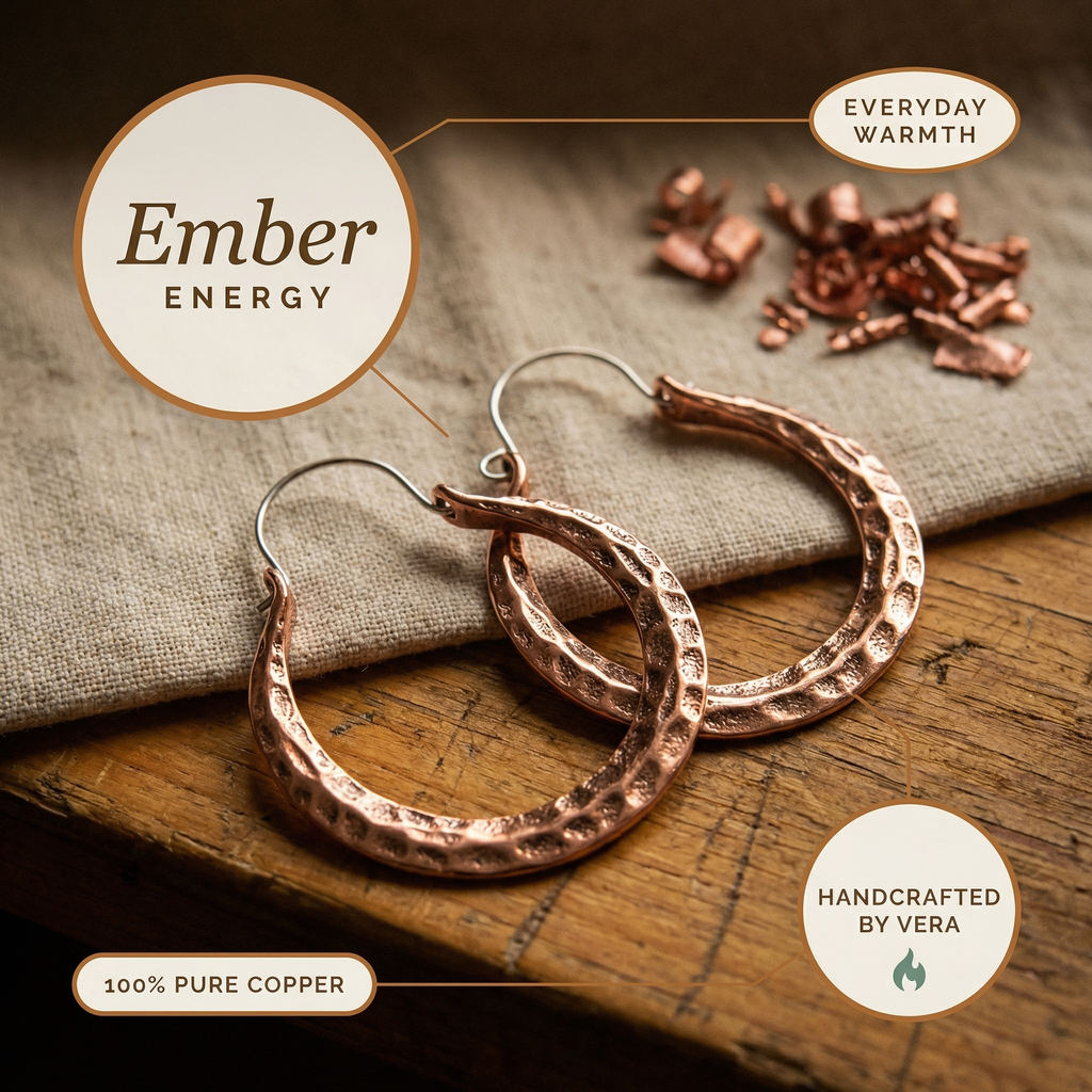 Olivia's Ember Copper Earrings