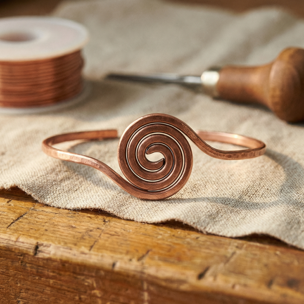 Olivia's Coil Copper Anklet