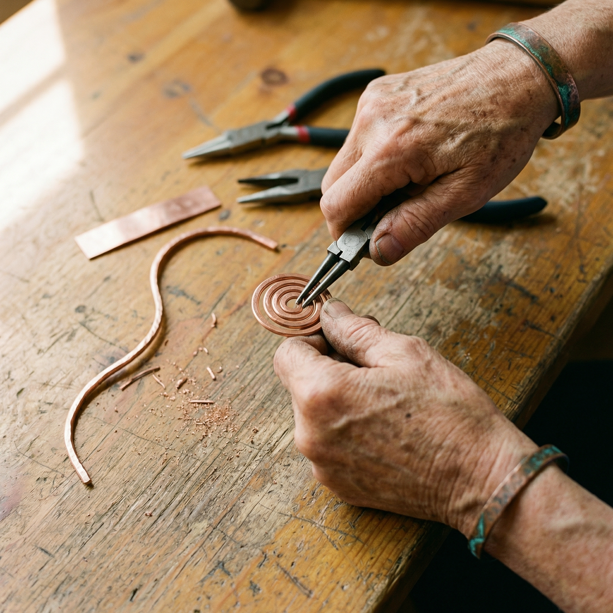 Olivia's Coil Copper Anklet
