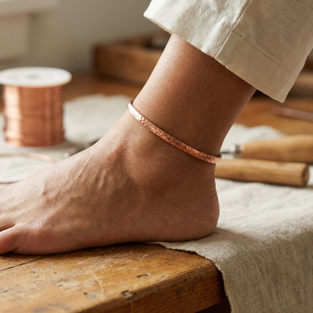 Olivia's Sand Copper Anklet