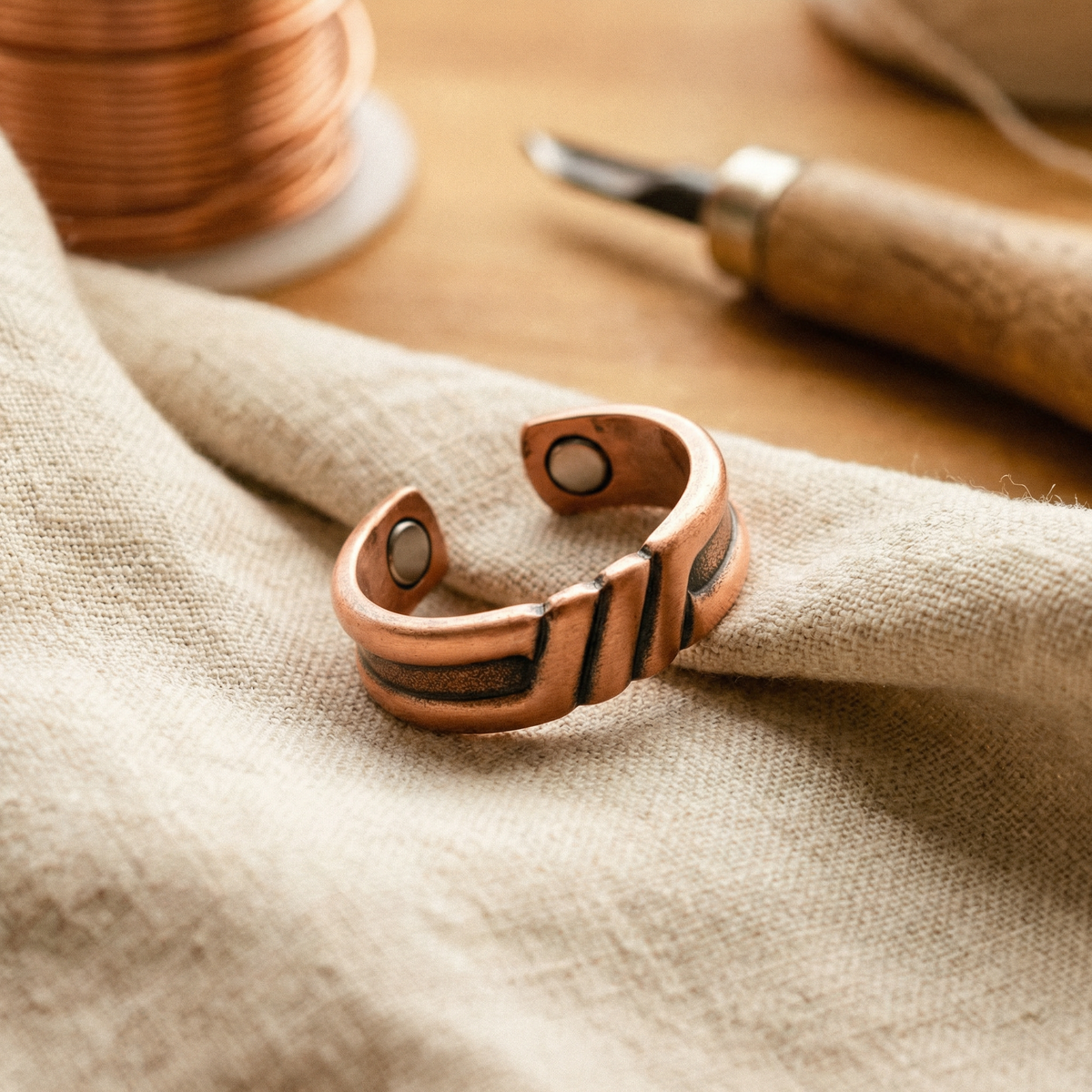 Olivia's Peat Copper Ring