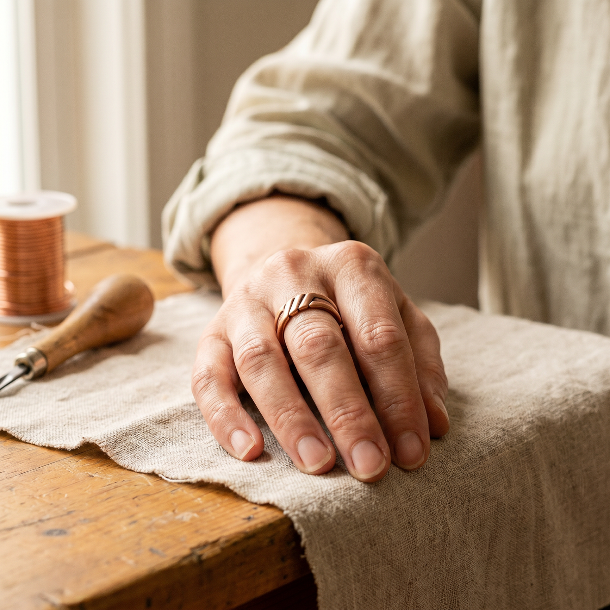 Olivia's Peat Copper Ring