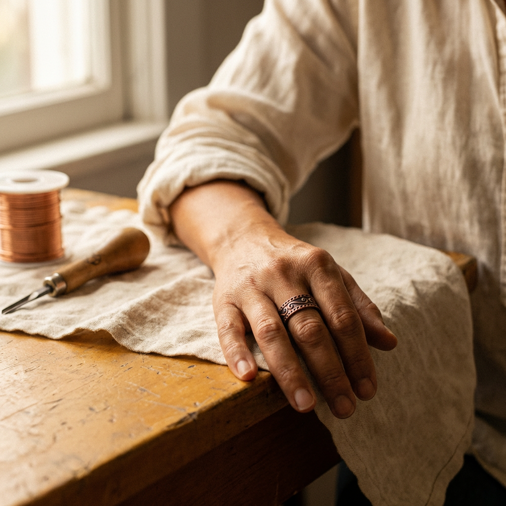 Olivia's Fern Copper Ring