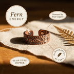 Olivia's Fern Copper Ring