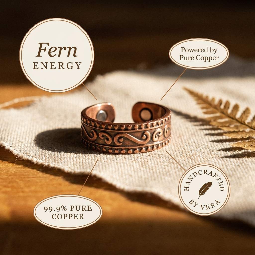 Olivia's Fern Copper Ring