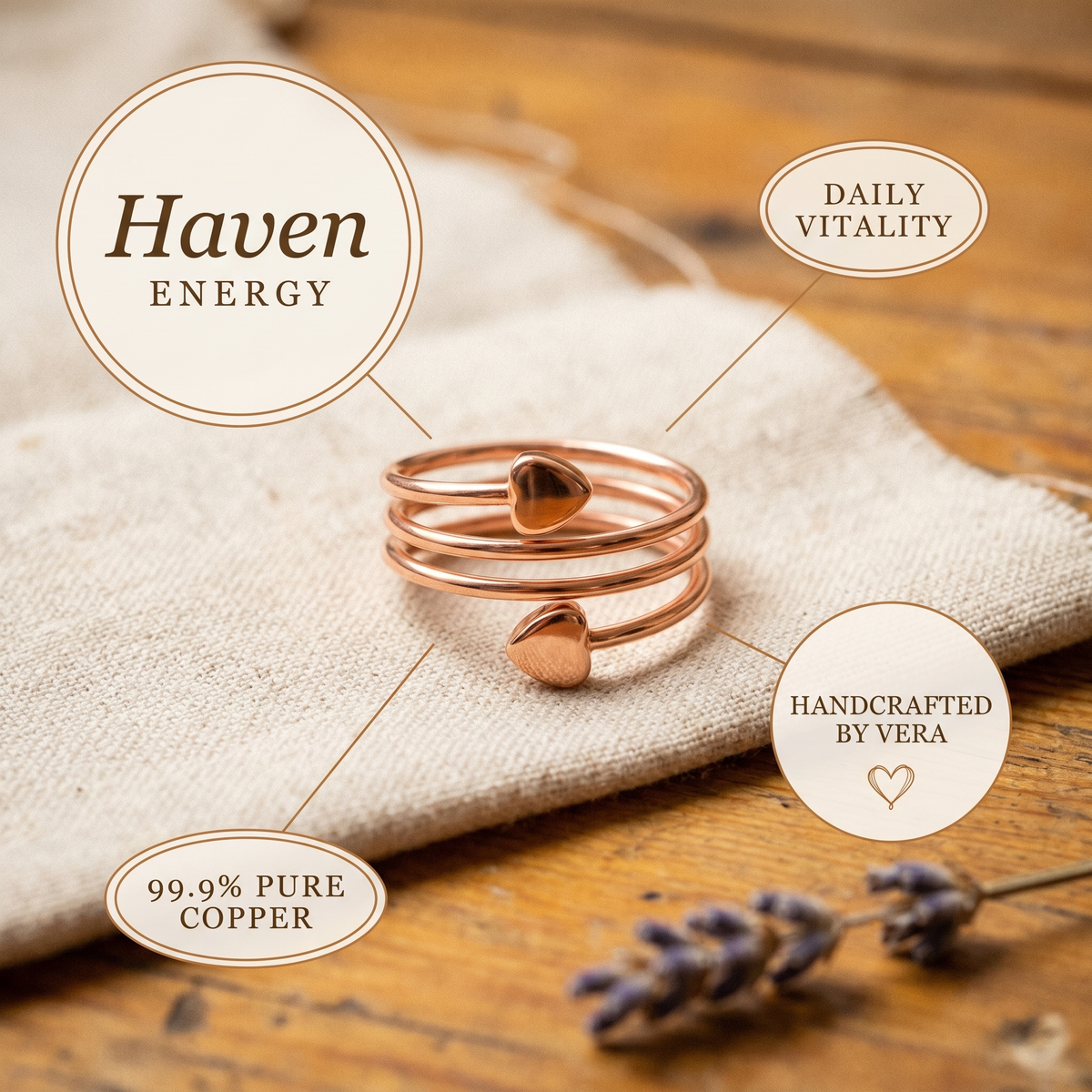 Olivia's Haven Copper Ring