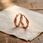 Olivia's Wren Copper Hoop Earrings