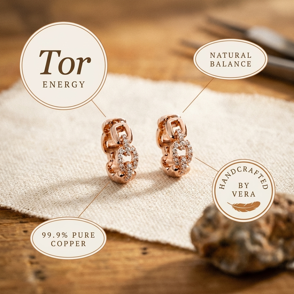 Olivia's Tor Copper Earrings