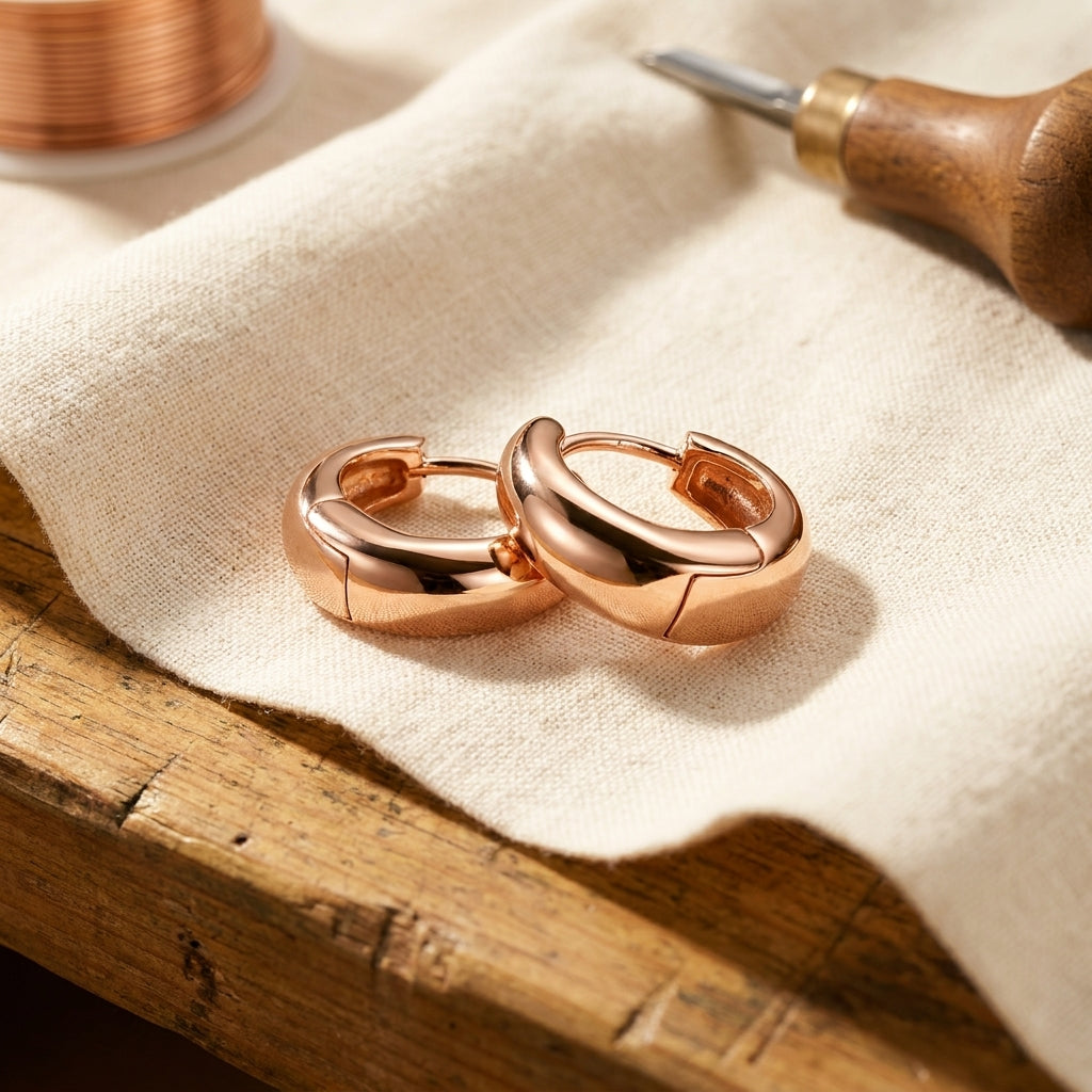 Olivia's Linnet Copper Hoop Earrings