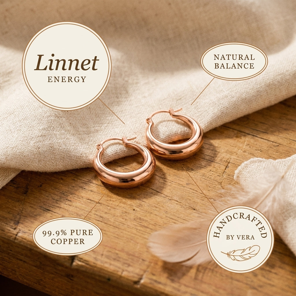Olivia's Linnet Copper Hoop Earrings