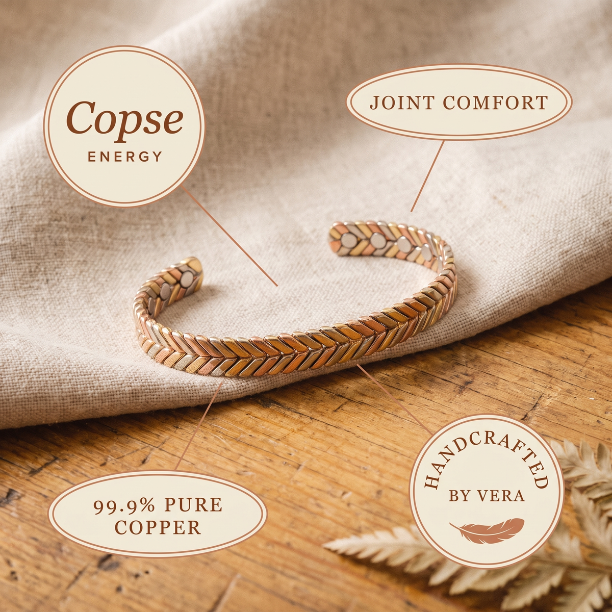 Olivia's Copse Copper Bracelet