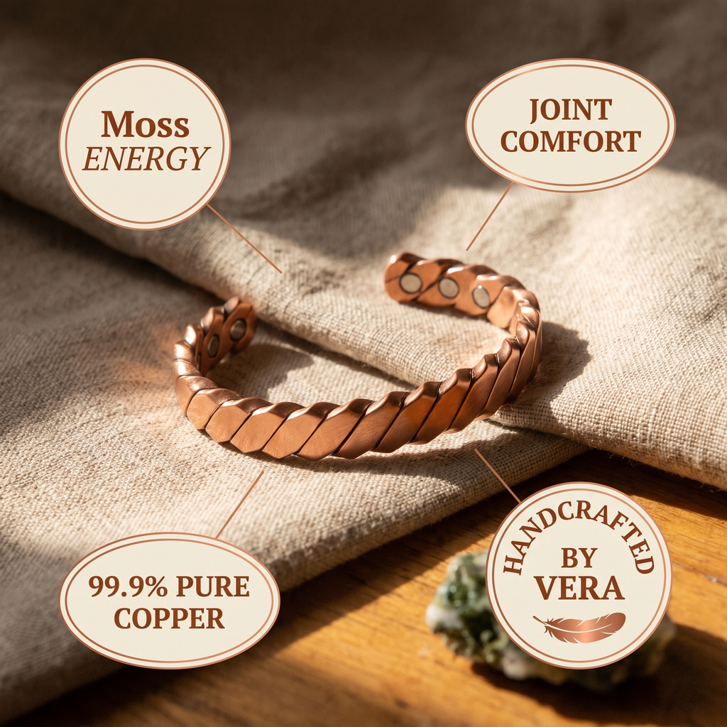 Olivia's Moss Copper Bracelet