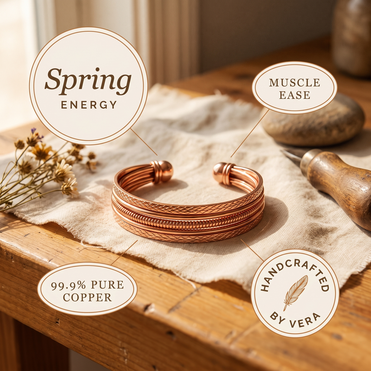 Olivia's Bracken Copper Bracelet