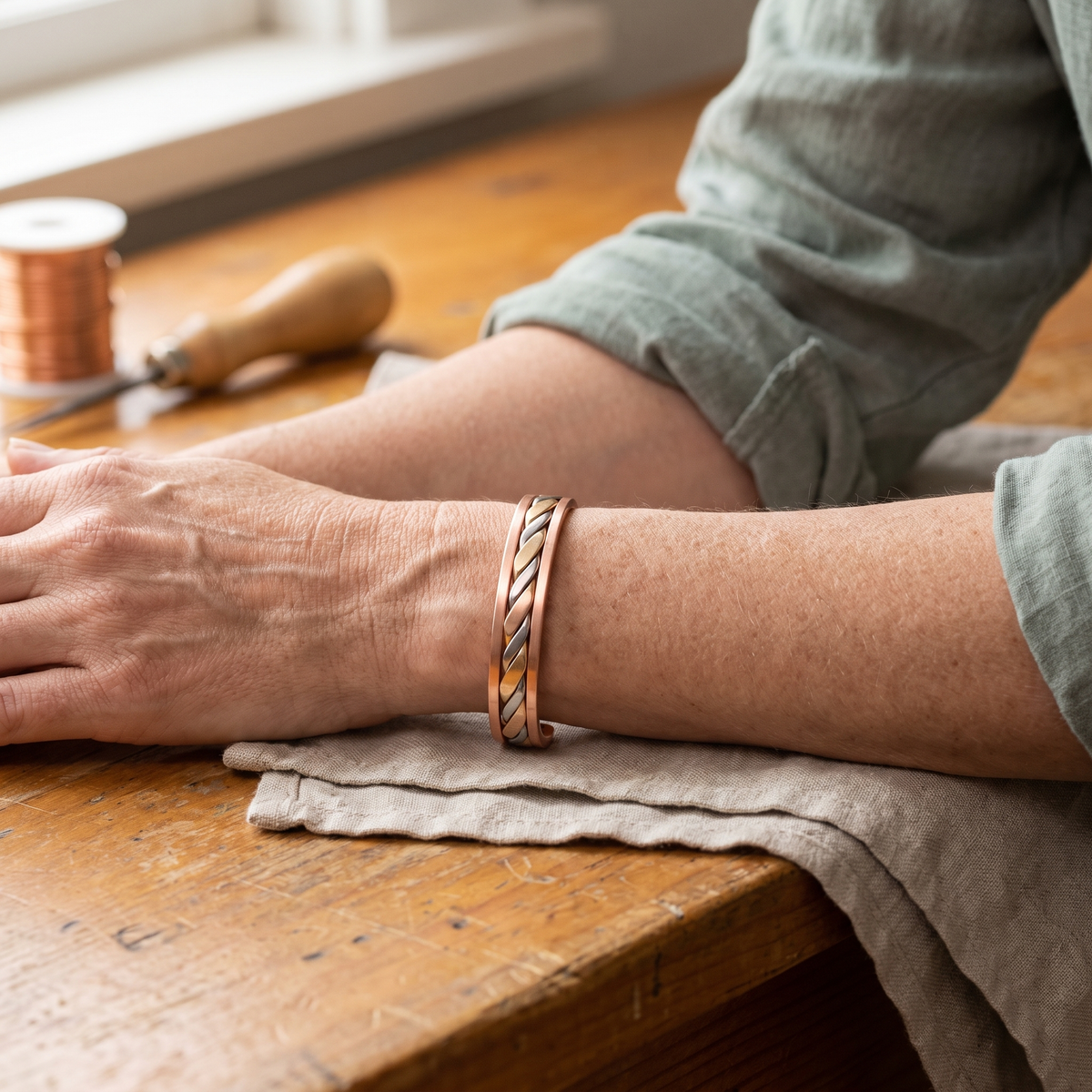 Olivia's Bud Copper Bracelet