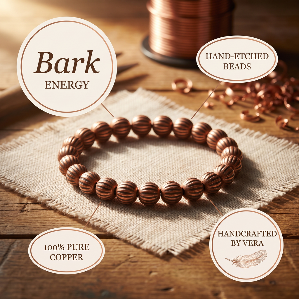 Olivia's Bark Copper Bracelet