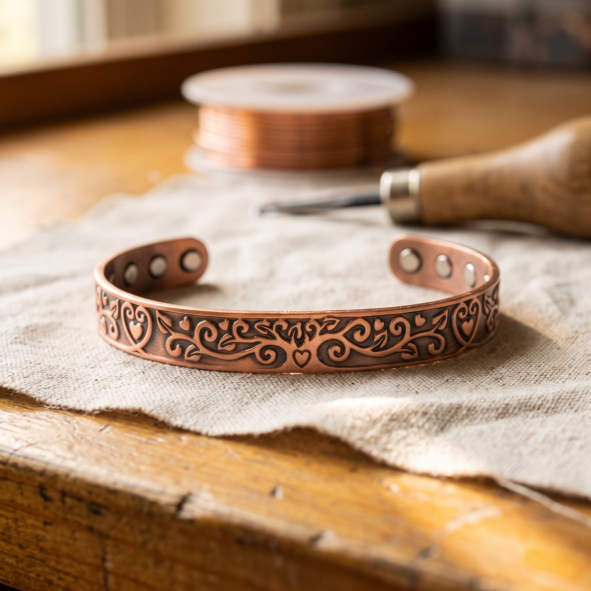 Olivia's Tide Copper Bracelet