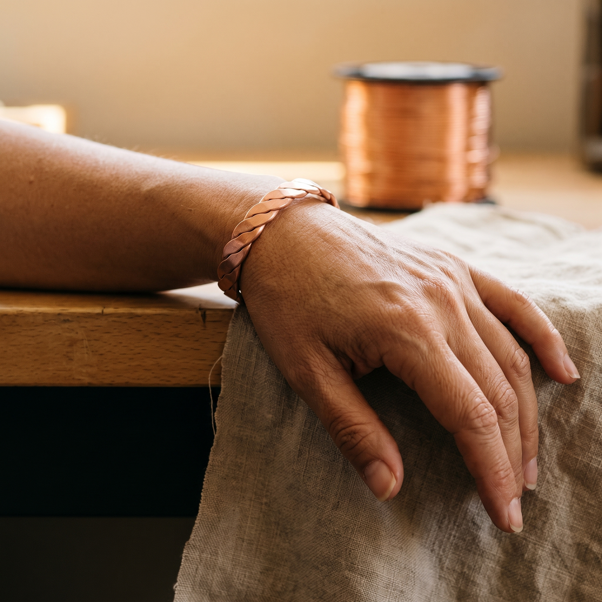 Olivia's Reed Copper Bracelet
