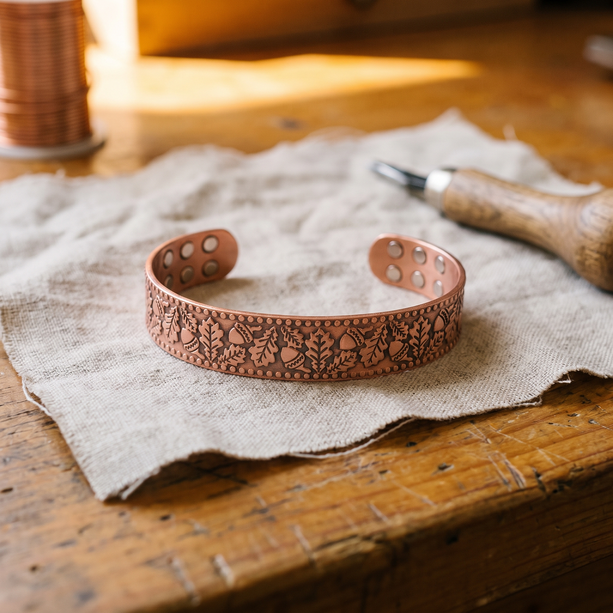 Olivia's Timber Copper Bracelet