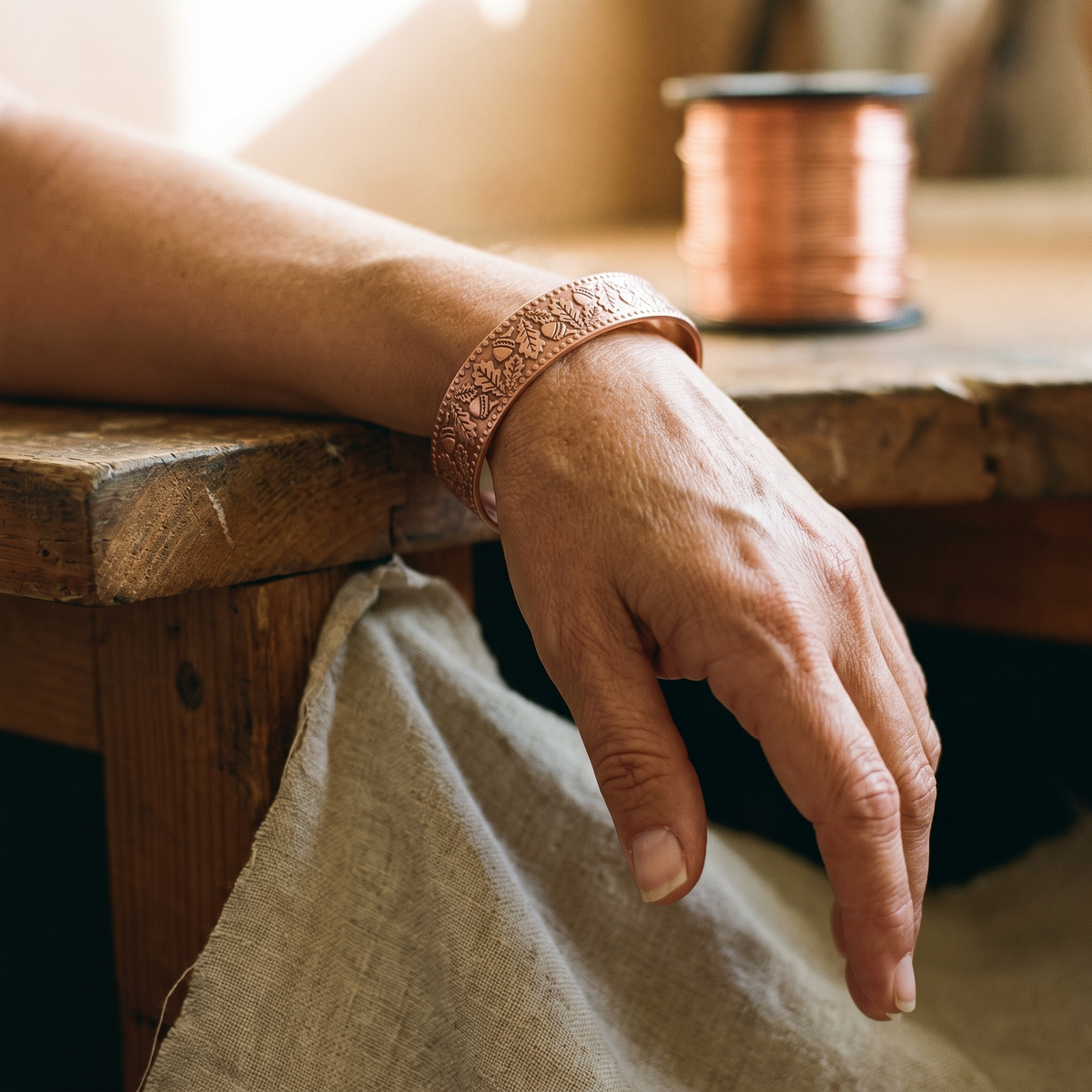 Olivia's Timber Copper Bracelet