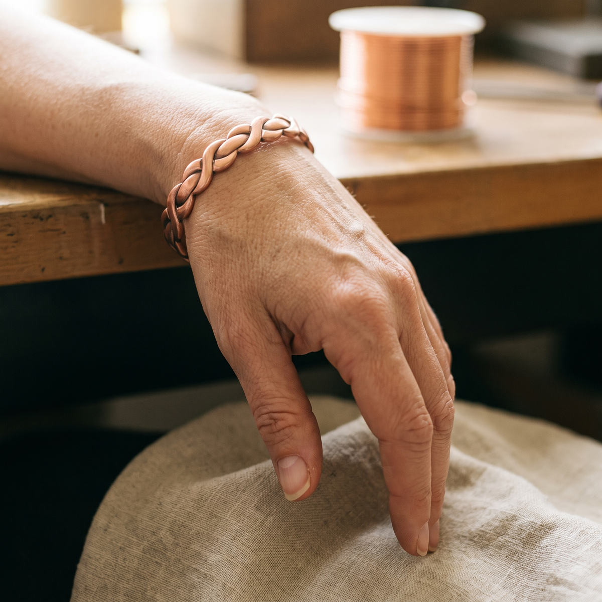 Olivia's Loom Copper Bracelet