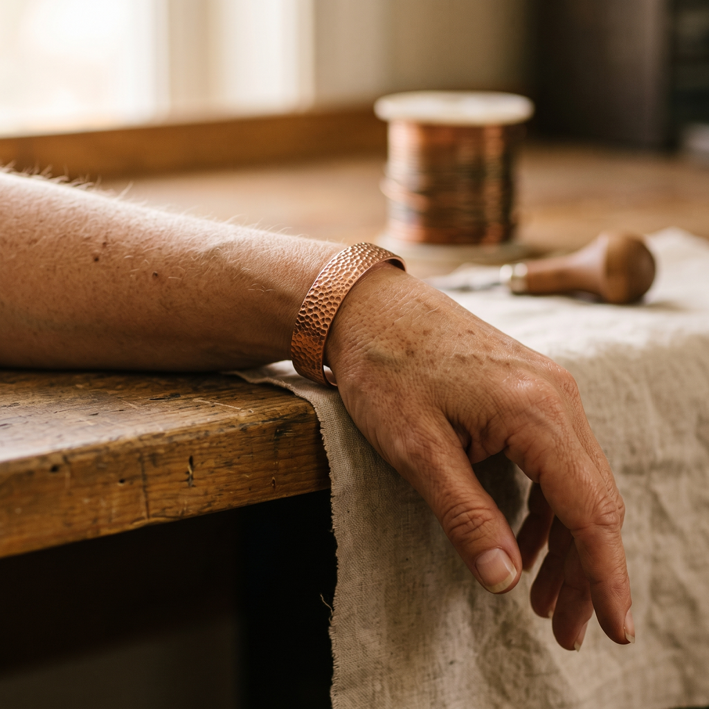 Olivia's Moon Copper Bracelet