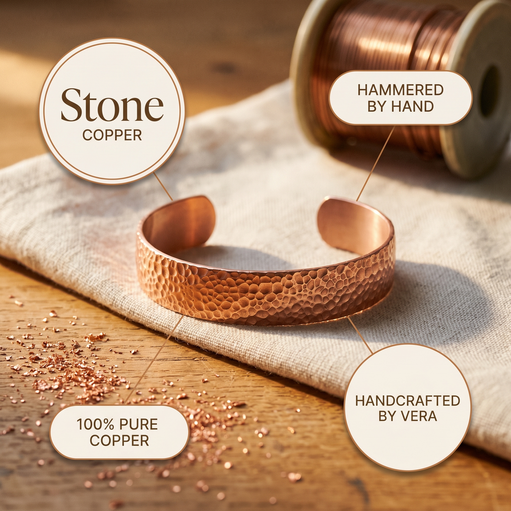 Olivia's Moon Copper Bracelet