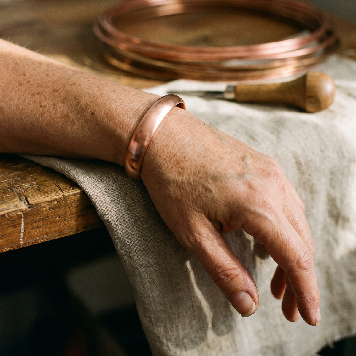 Olivia's Tide Copper Bracelet