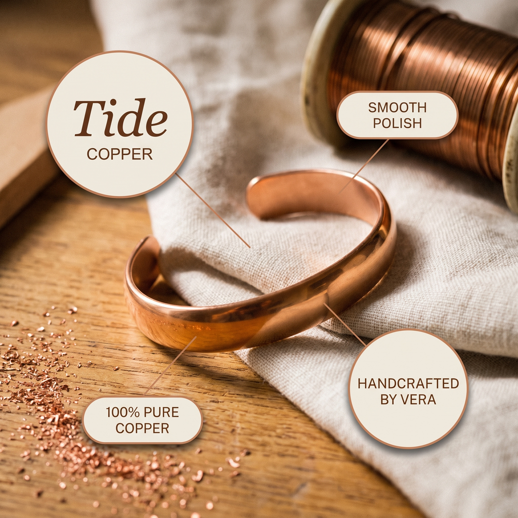 Olivia's Tide Copper Bracelet