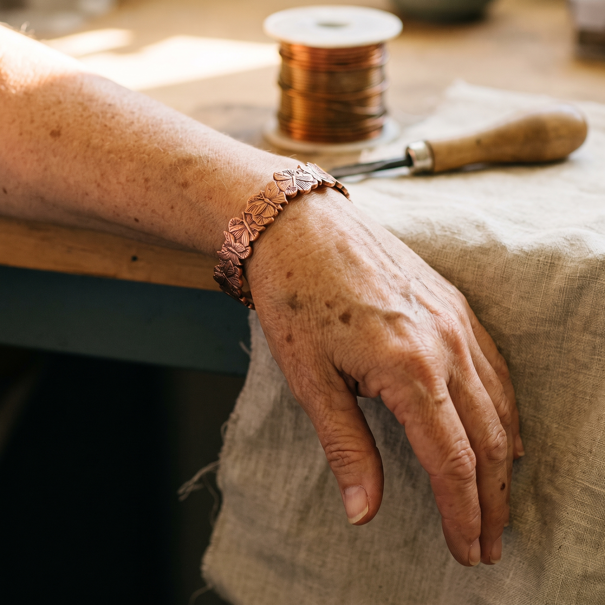 Olivia's Sky Copper Bracelet