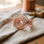 Olivia's Spiral Copper Bracelet