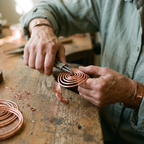 Olivia's Spiral Copper Bracelet