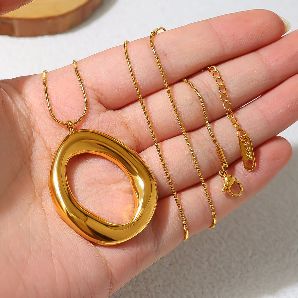 Oval Pendant Necklace